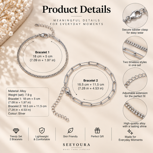 Pulsera Éclat Solitaire — Plata