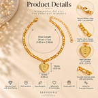 Dainty Heart Initial Anklet