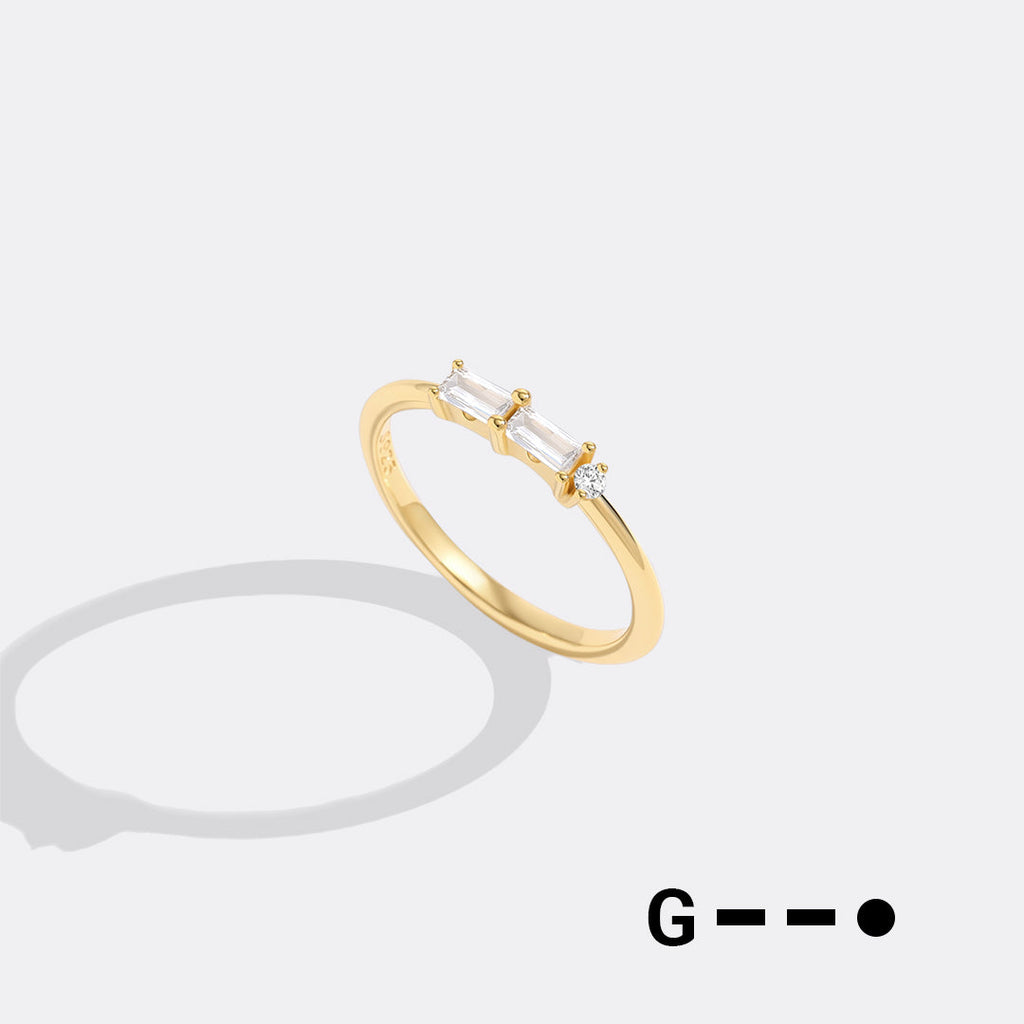 Dainty Personalized Morse Code Ring