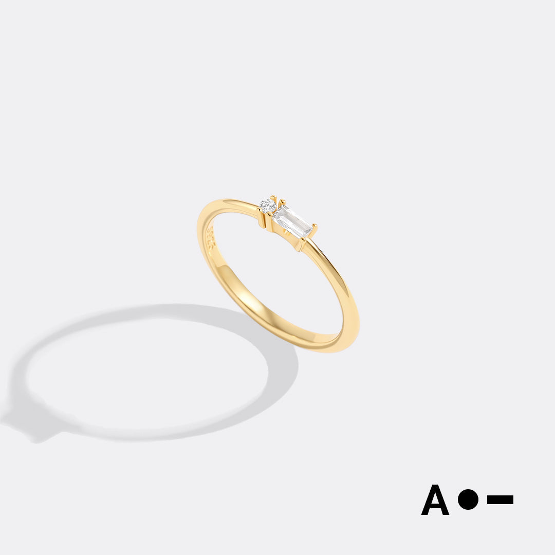 Dainty Personalized Morse Code Ring