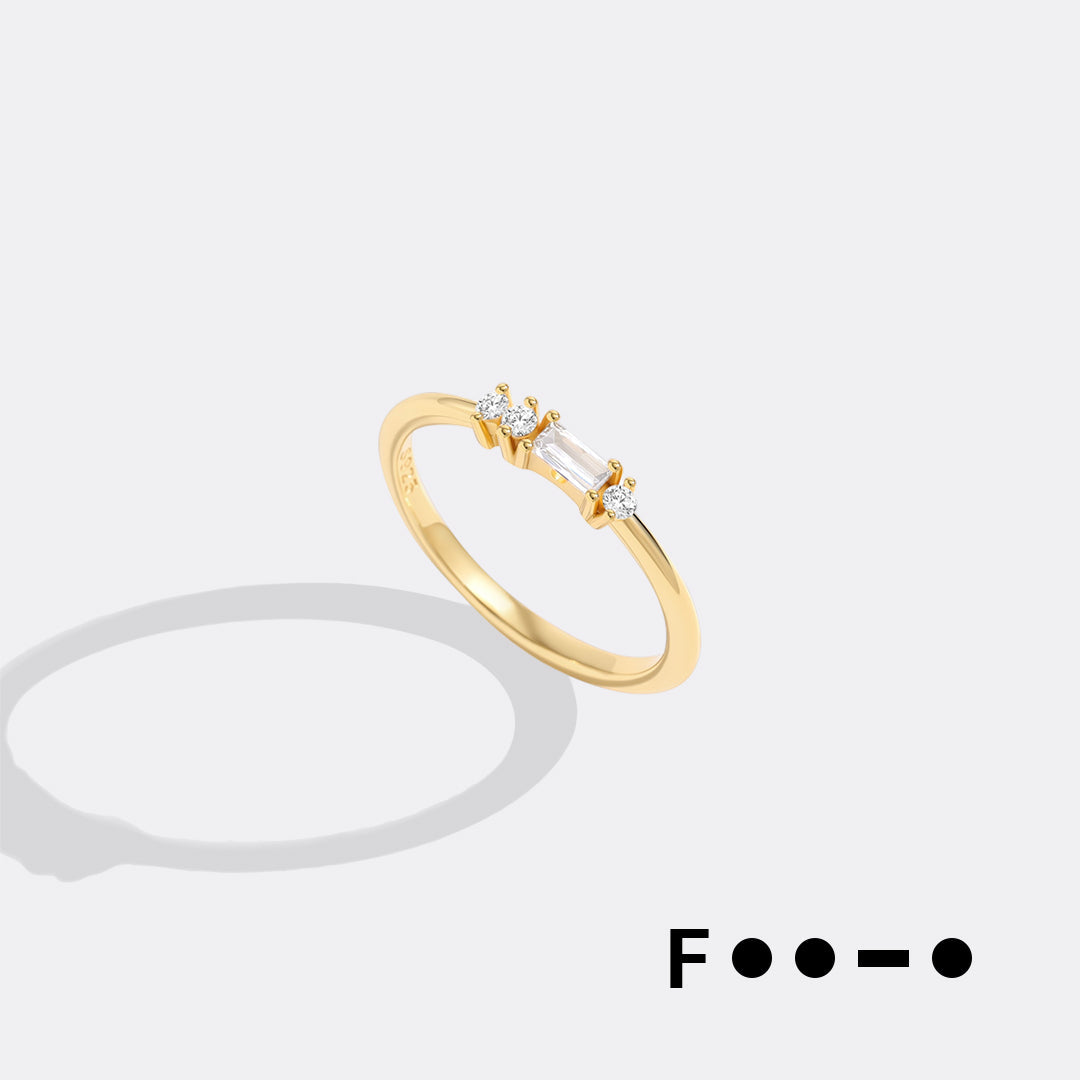 Dainty Personalized Morse Code Ring