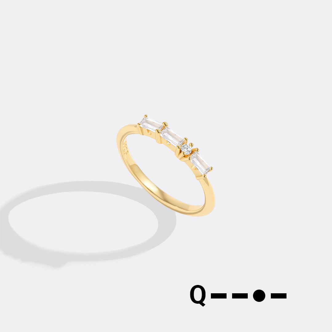 Dainty Personalized Morse Code Ring