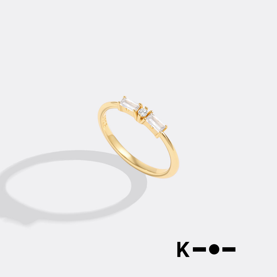 Dainty Personalized Morse Code Ring