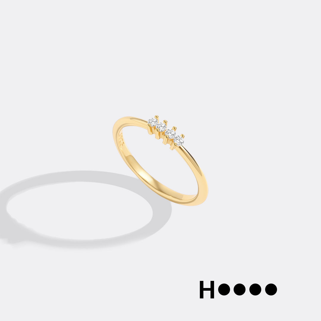 Dainty Personalized Morse Code Ring