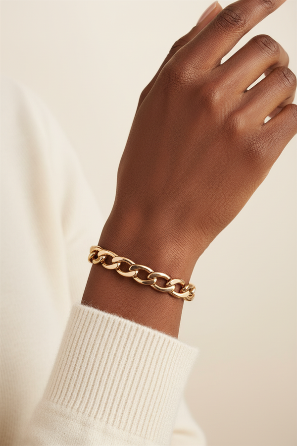 Geometric Chain Bracelet