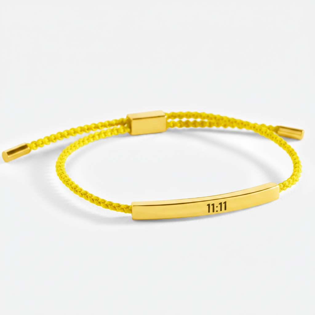 11:11 Inspire Bracelet in Lemon Yellow, gold by Seeyoura
