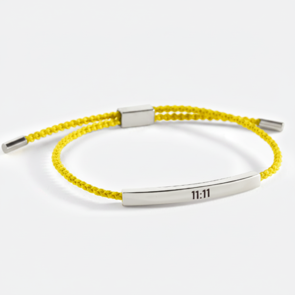 11:11 Inspire Bracelet in Lemon Yellow, silver by Seeyoura
