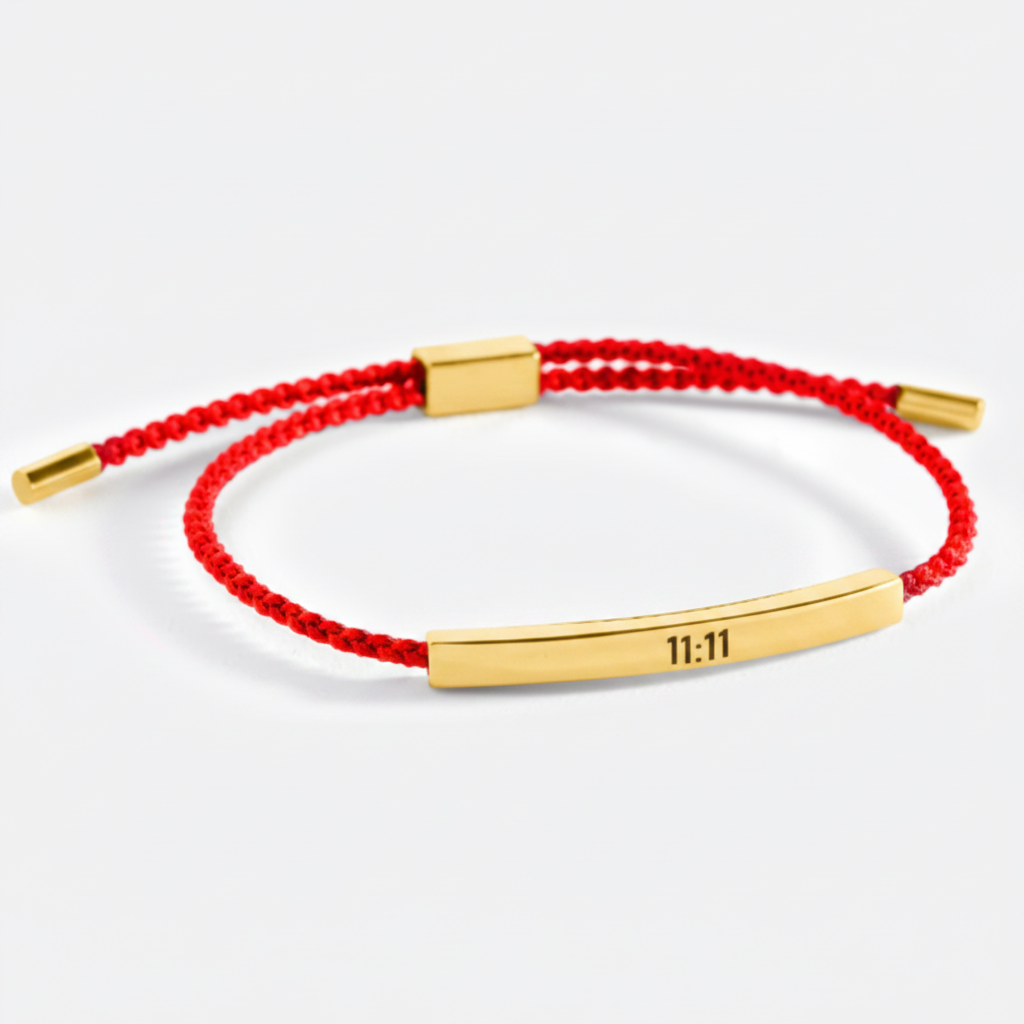 11:11 Inspire Bracelet in Lucky Red, gold by Seeyoura