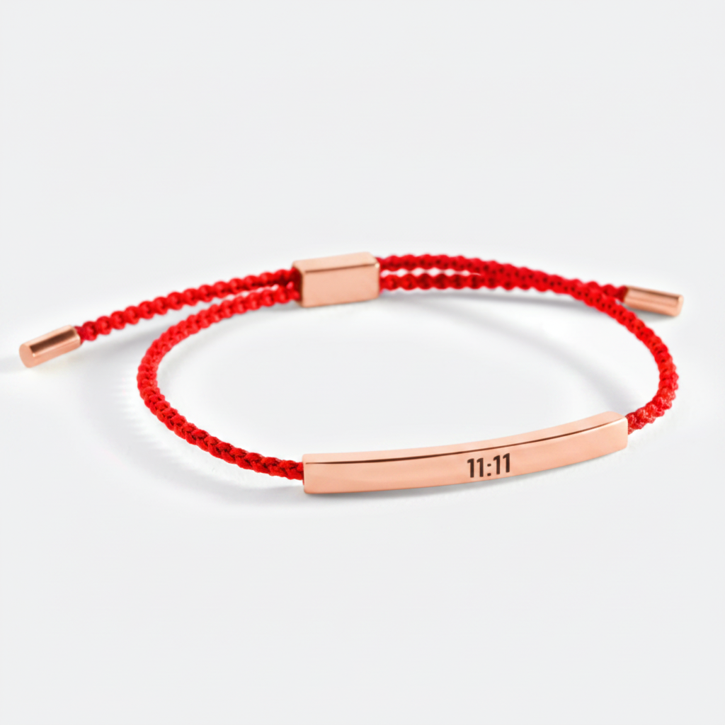 11:11 Inspire Bracelet in Lucky Red, rose-gold by Seeyoura