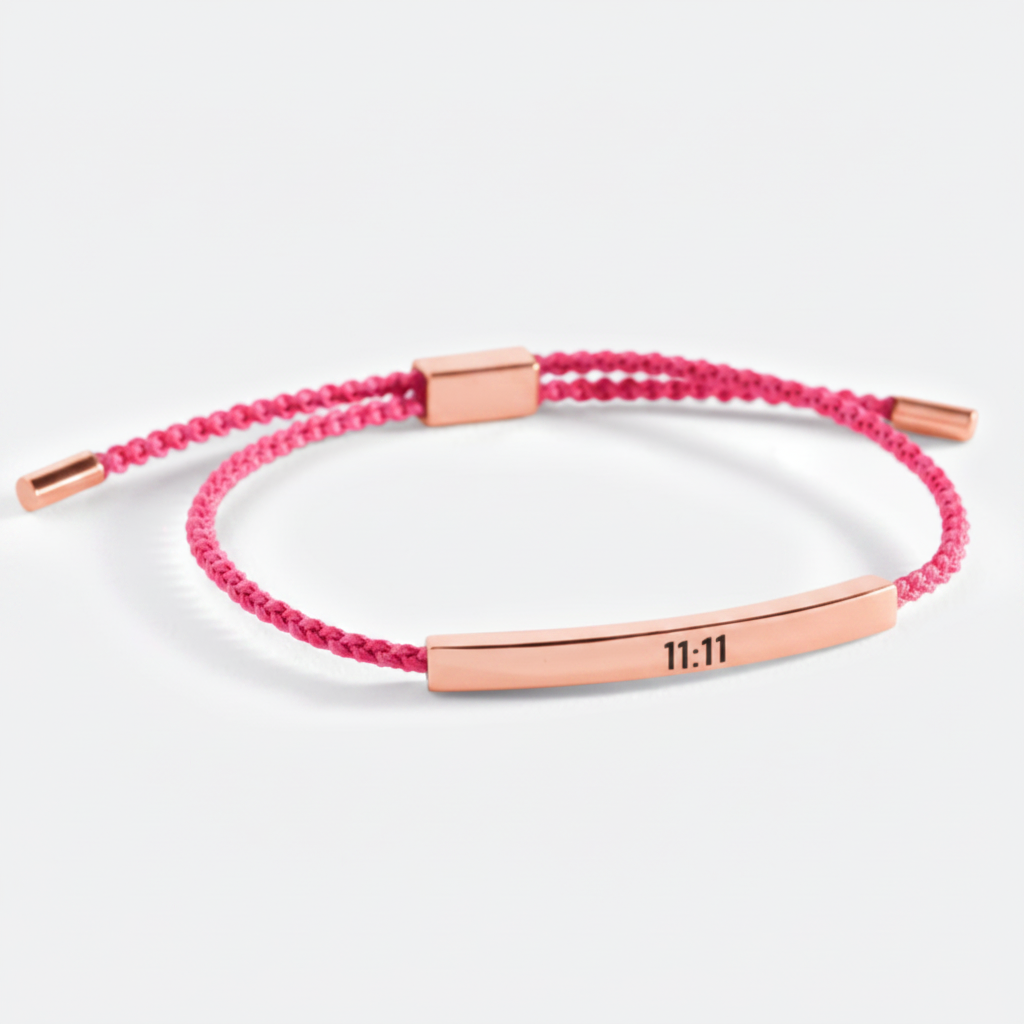 11:11 Inspire Bracelet in Pink, rose-gold by Seeyoura