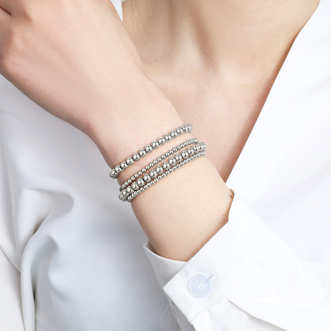 3mm & 5mm Beaded Bracelet Stacking Set by Seeyoura
