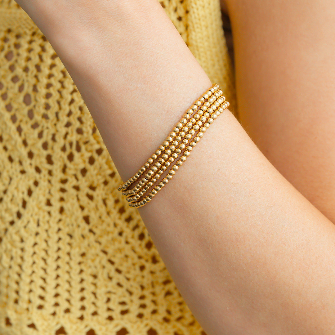 3mm Beaded Bracelet Stacking Set by Seeyoura