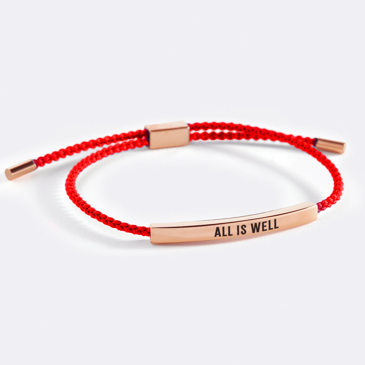 All is Well Inspire Bracelet in Lucky Red, rose-gold by Seeyoura
