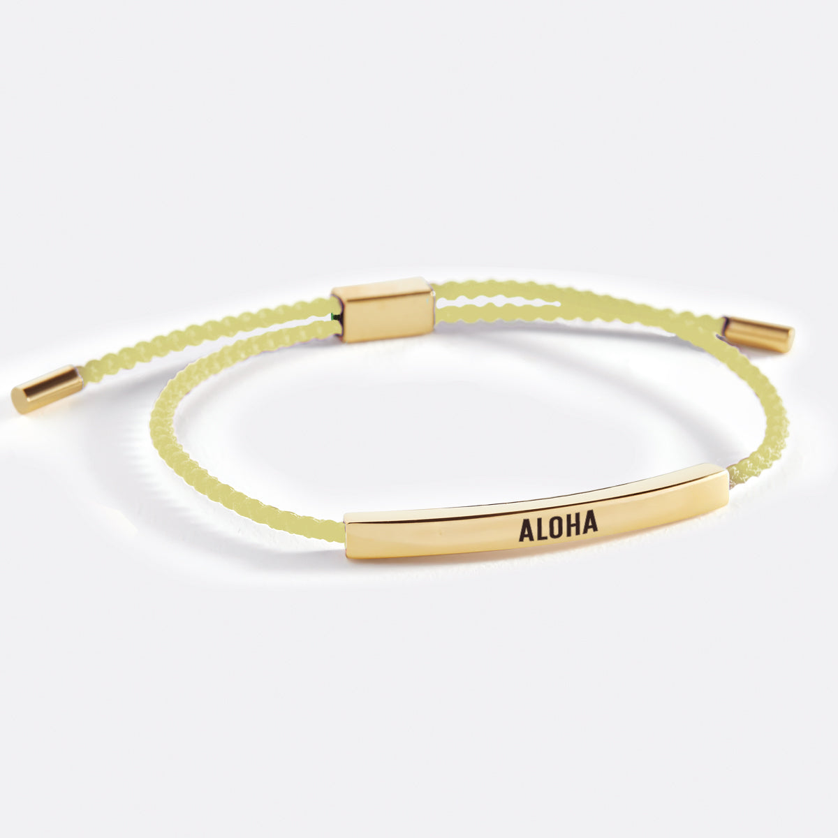 Aloha Inspire Bracelet in Lemon Yellow, gold by Seeyoura