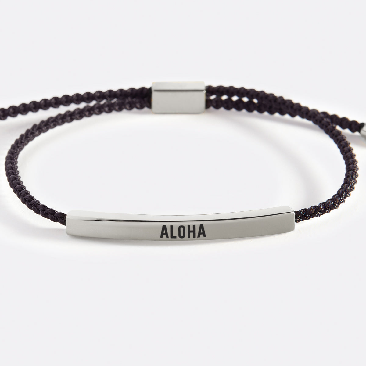 Aloha Inspire Bracelet in Midnight Black, silver by Seeyoura