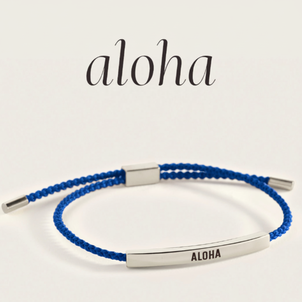 Aloha Inspire Bracelet in Royal Blue, silver by Seeyoura