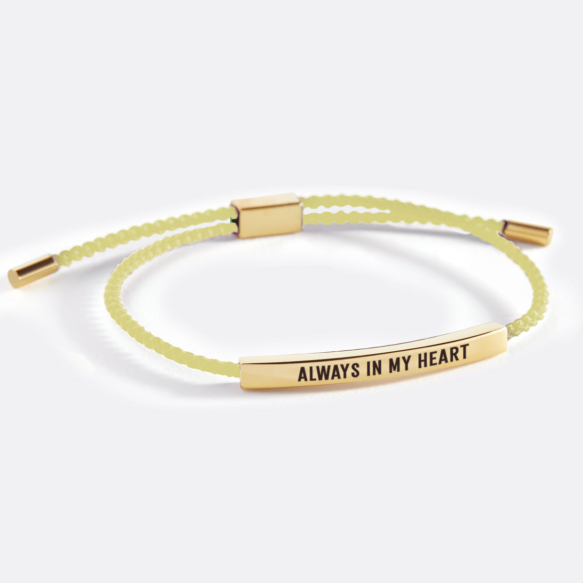 Always In My Heart Inspire Bracelet in Lemon Yellow, gold by Seeyoura
