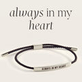 Always In My Heart Inspire Bracelet in Midnight Black, silver by Seeyoura