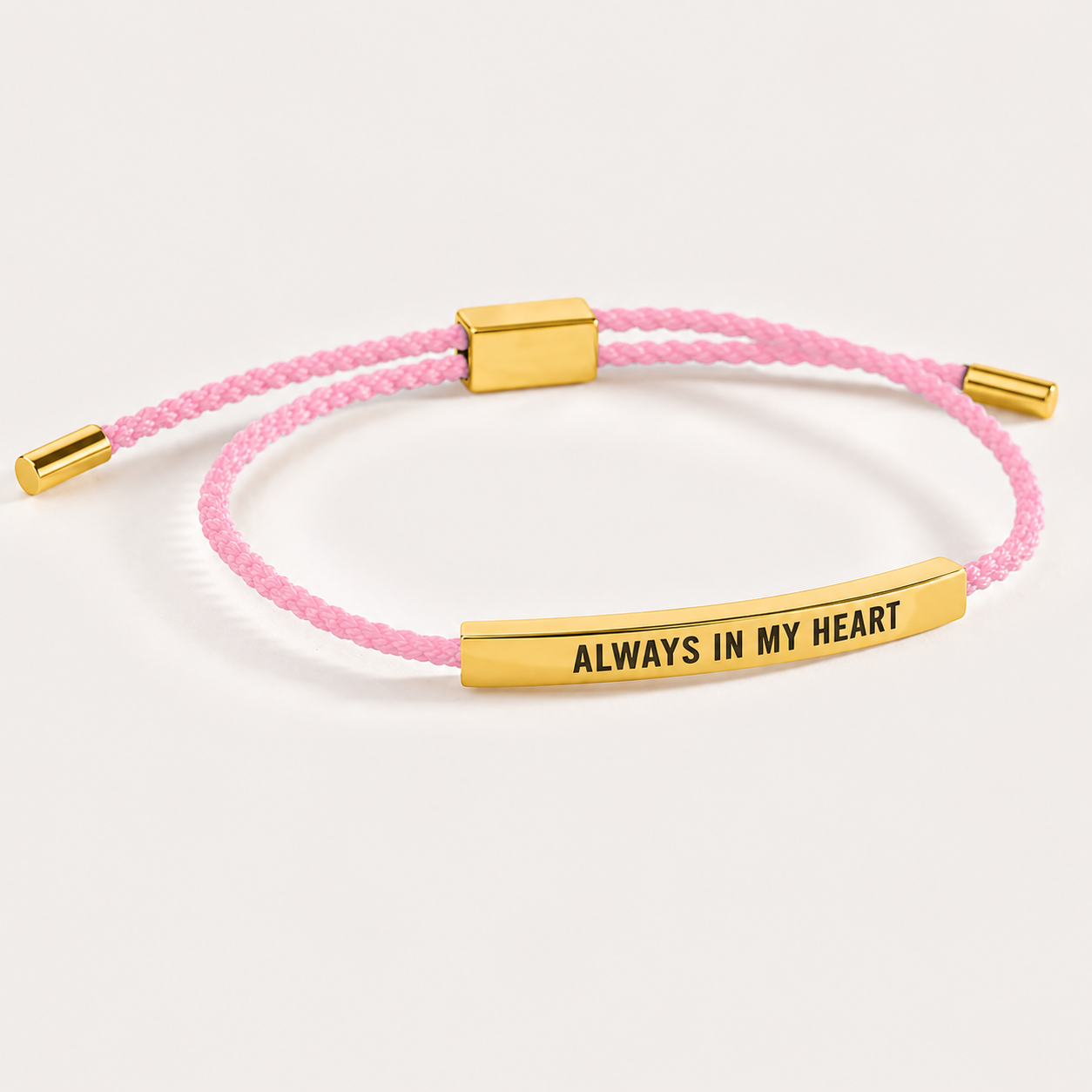 Always In My Heart Inspire Bracelet in Pink, gold by Seeyoura