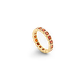 Emerald Cut Birthstone Eternity Ring in July Ruby, 9 by Seeyoura