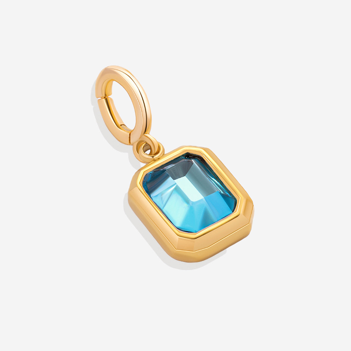 Baguette Birthstone Charm in blue-topaz-december by Seeyoura