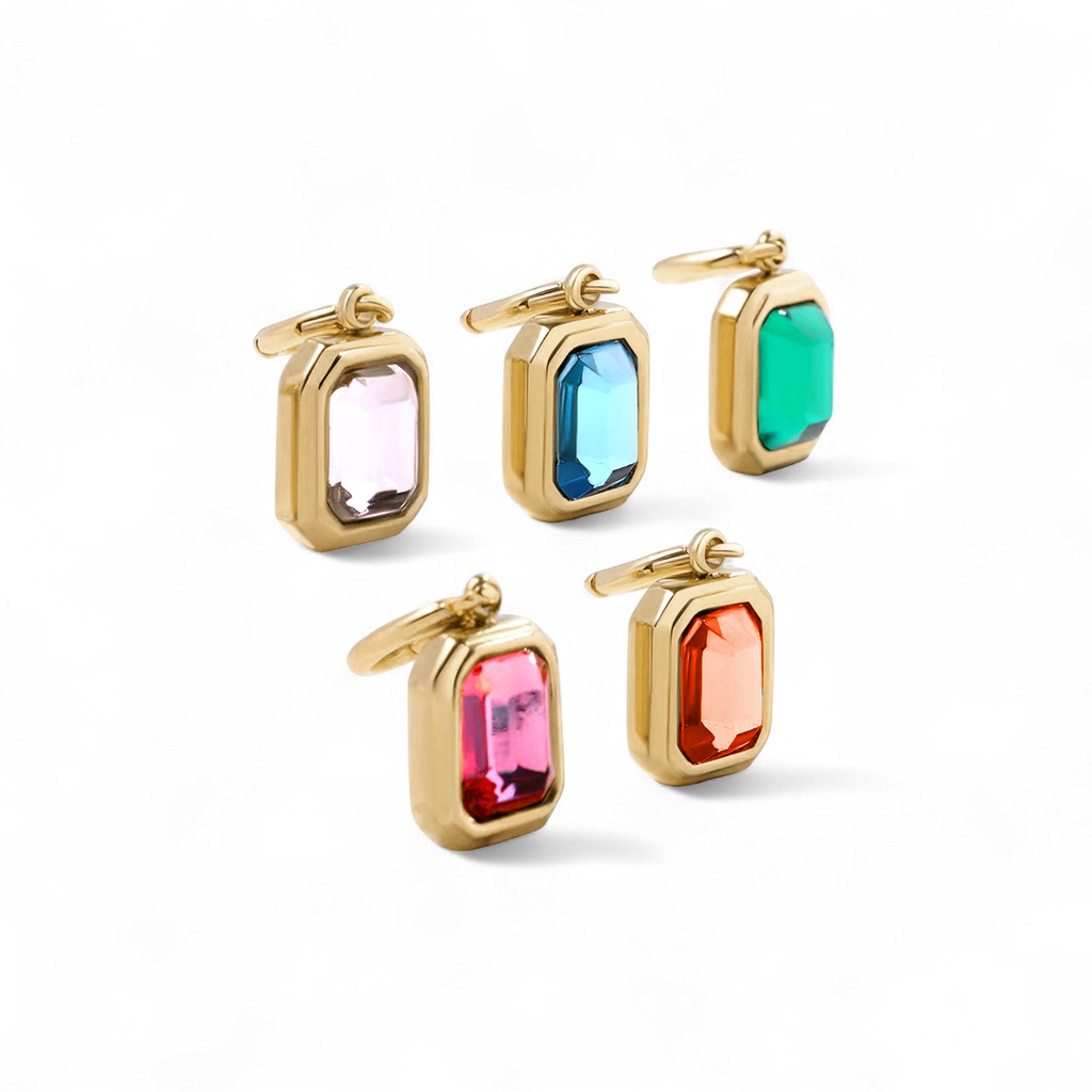 Baguette Birthstone Charm by Seeyoura
