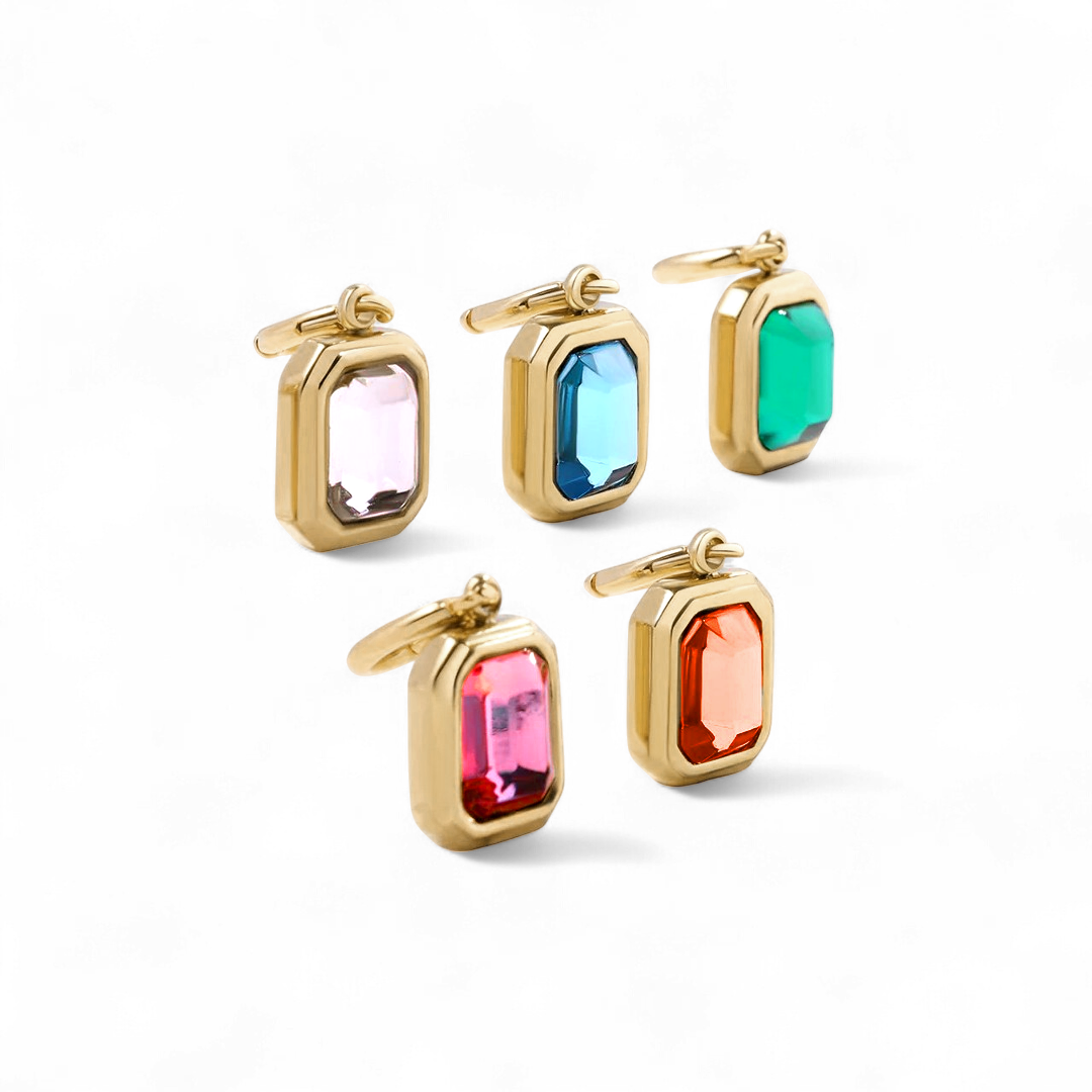 Baguette Birthstone Charm by Seeyoura