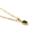 Baguette Birthstone Charm Necklace in 5, 16" by Seeyoura