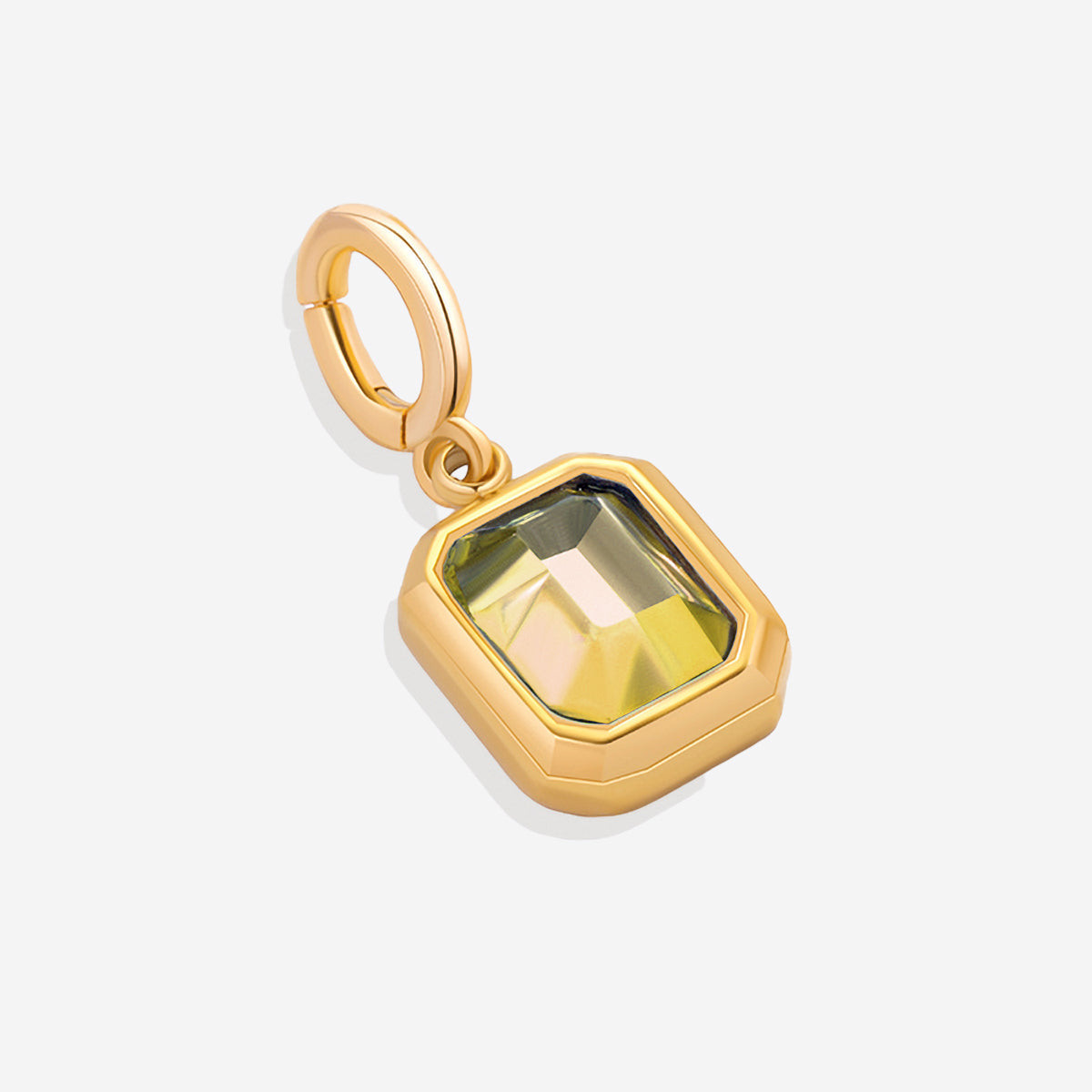 Baguette Birthstone Charm in november-citrine by Seeyoura