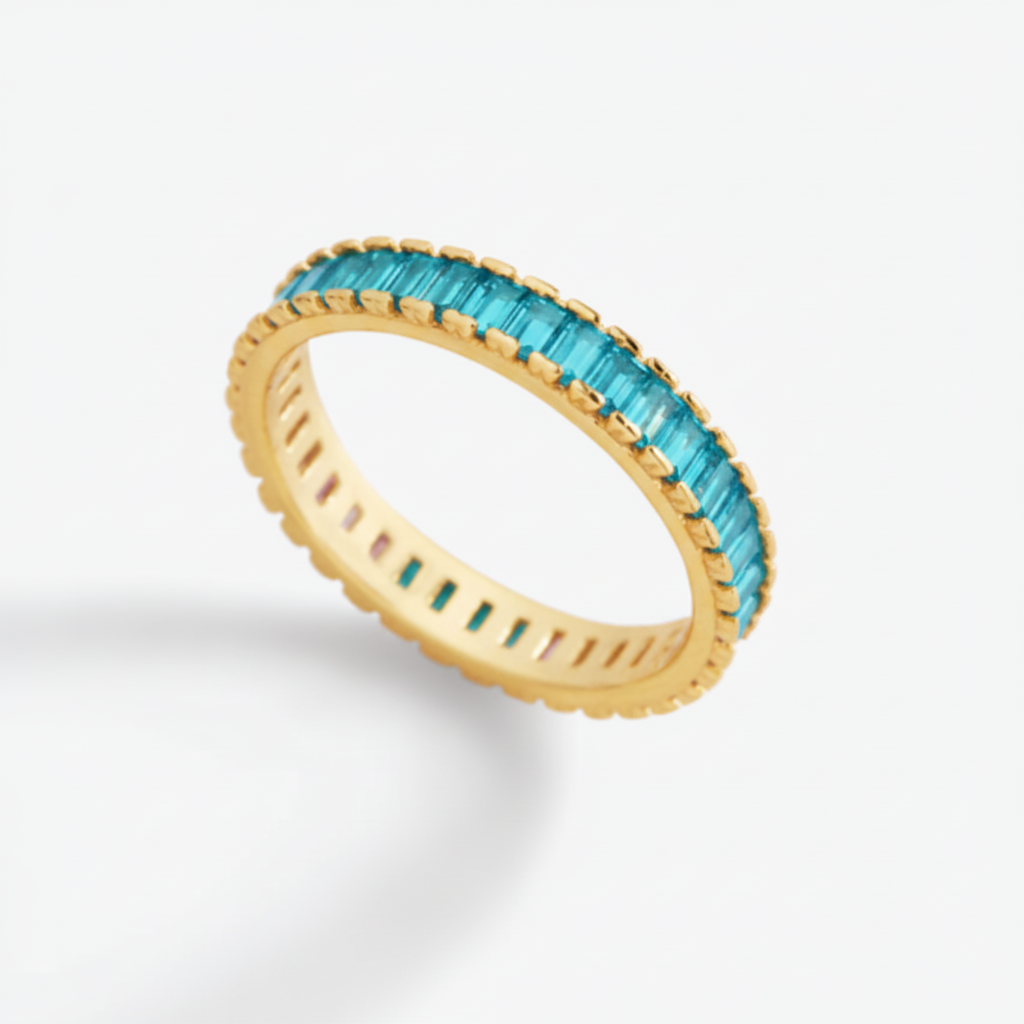Baguette Birthstone Eternity Band in blue-topaz-december by Seeyoura