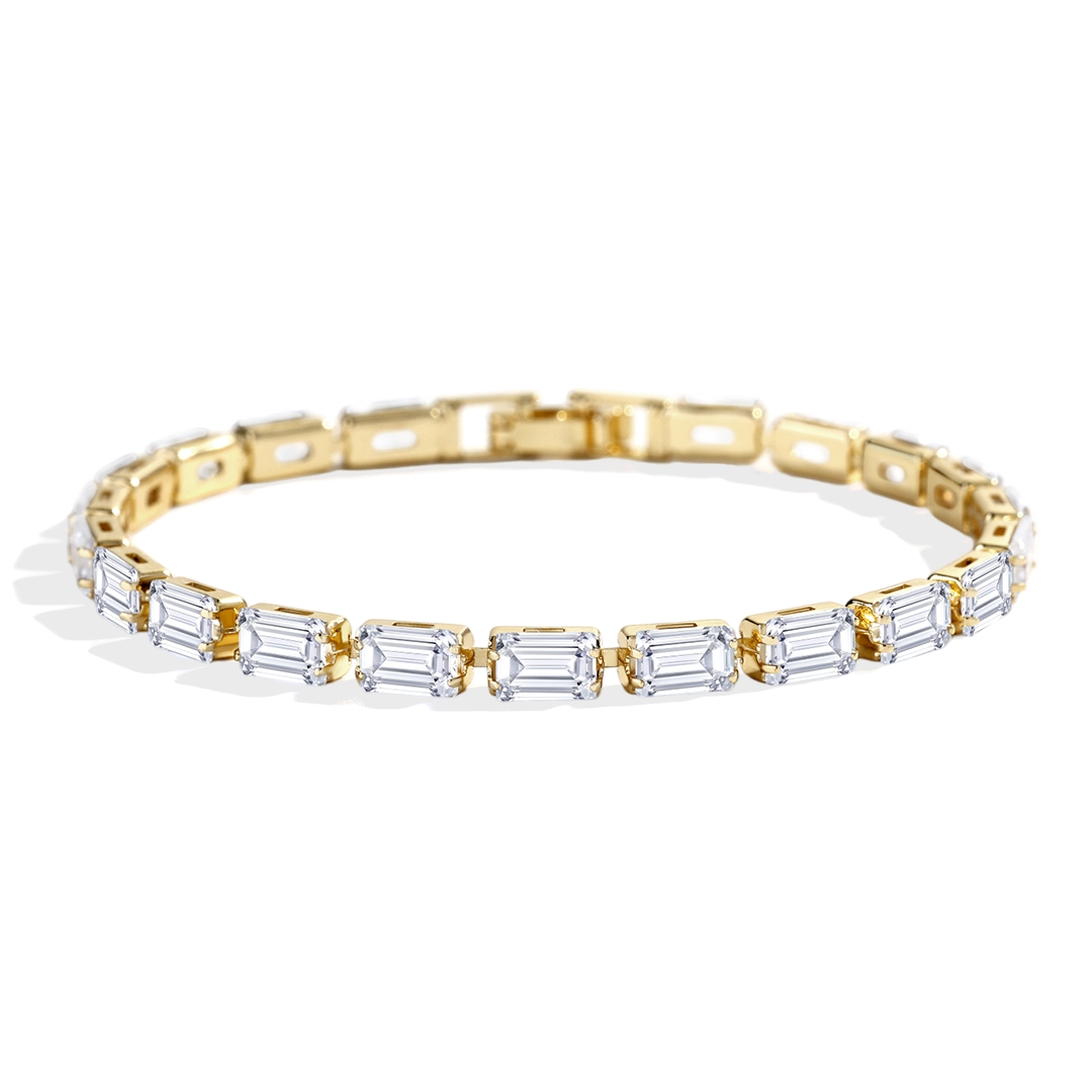 Baguette Tennis Bracelet in gold by Seeyoura