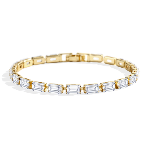 Baguette Tennis Bracelet in gold by Seeyoura