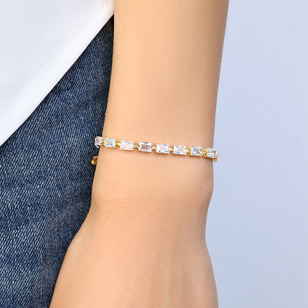 Baguette Tennis Bracelet by Seeyoura