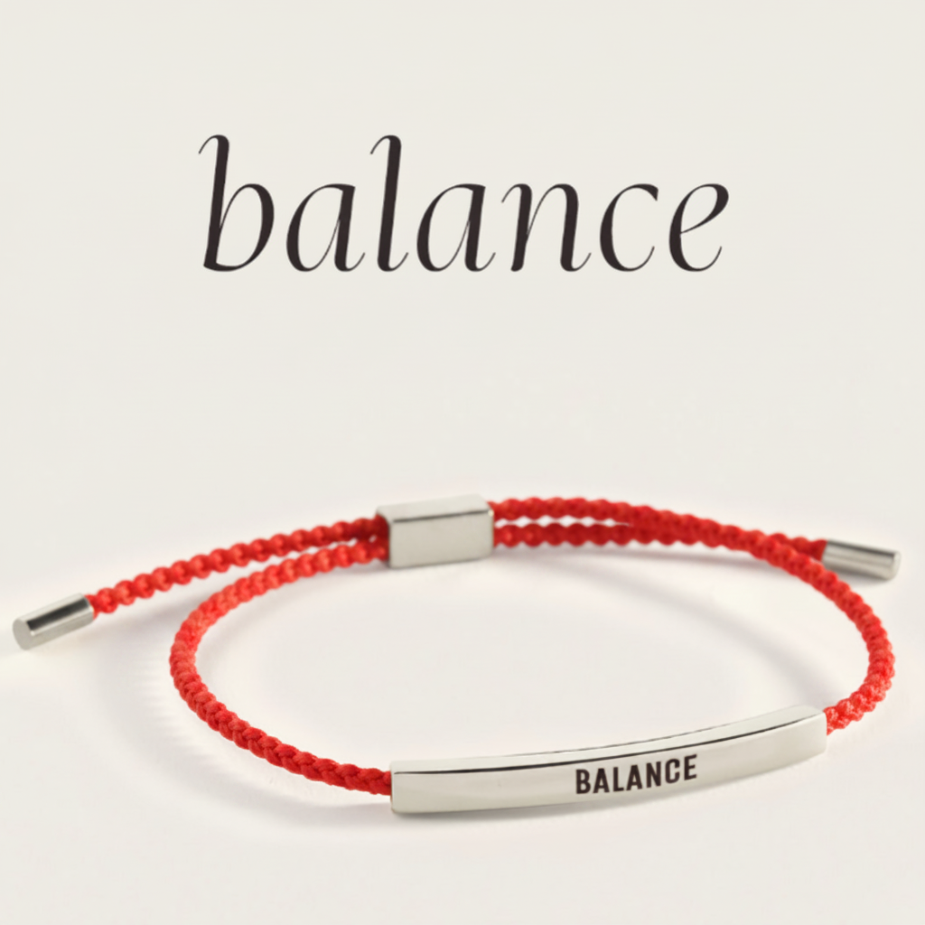 Balance Inspire Bracelet in Lucky Red, silver by Seeyoura