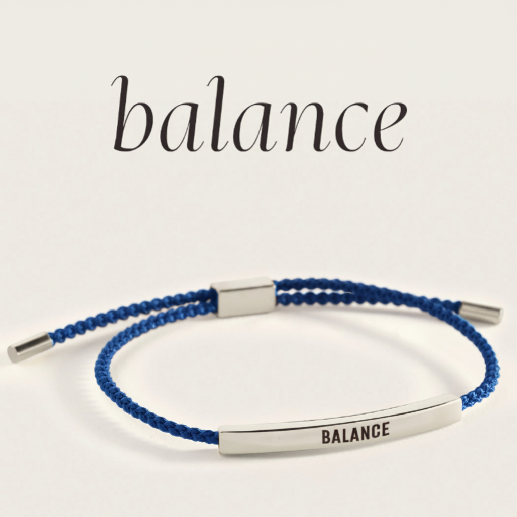 Balance Inspire Bracelet in Royal Blue, silver by Seeyoura