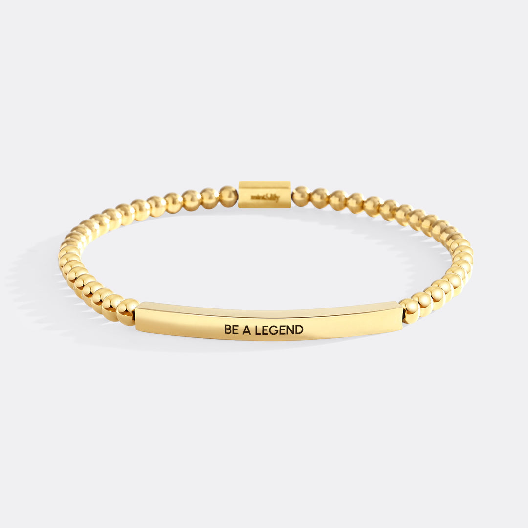 Be a Legend Beaded Inspire Bracelet by Seeyoura