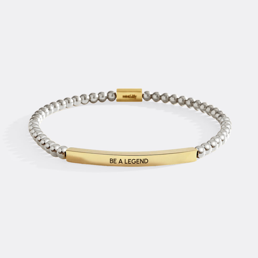 Be a Legend Beaded Inspire Bracelet by Seeyoura