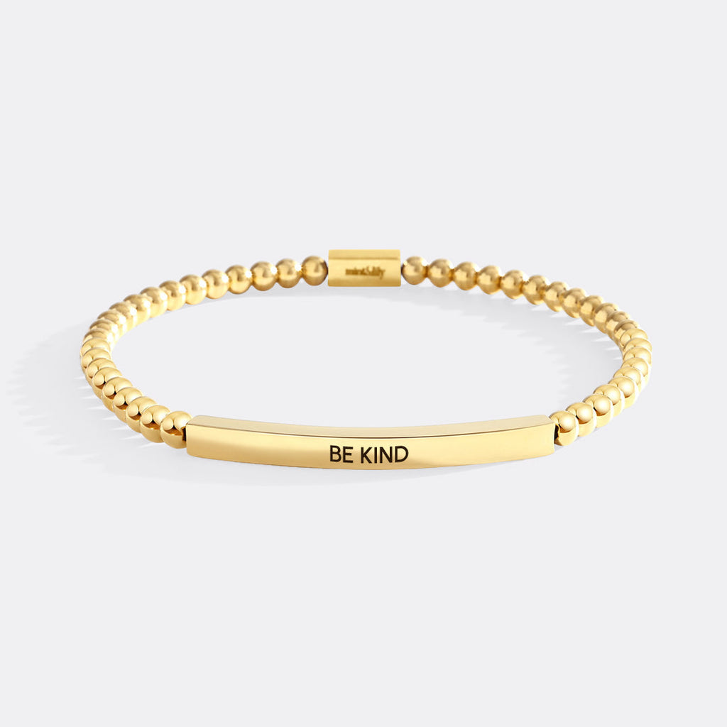 Be Kind Beaded Inspire Bracelet by Seeyoura