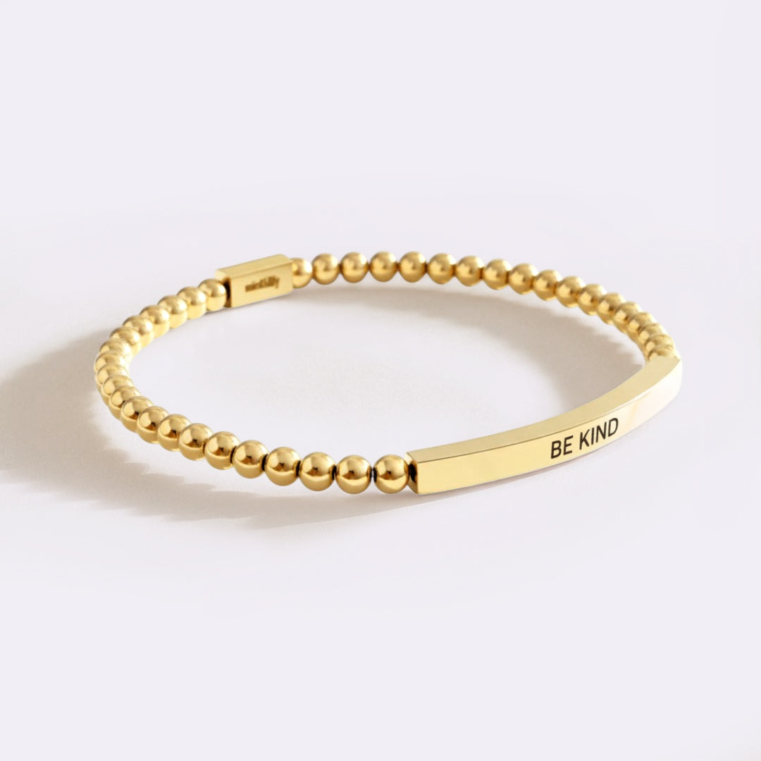 Be Kind Beaded Inspire Bracelet by Seeyoura