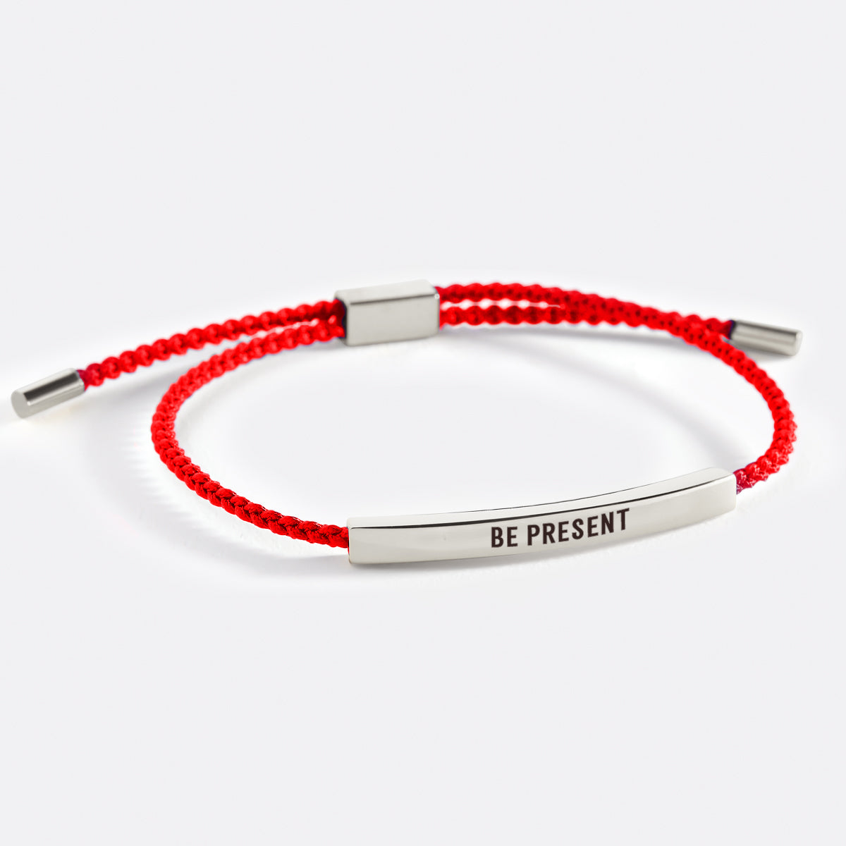 Be Present Inspire Bracelet in Lucky Red, silver by Seeyoura