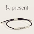 Be Present Inspire Bracelet in Midnight Black, silver by Seeyoura