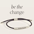 Be the Change Inspire Bracelet in Black, silver by Seeyoura