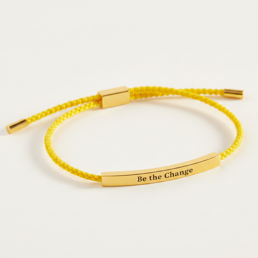 Be the Change Inspire Bracelet in Yellow, gold by Seeyoura