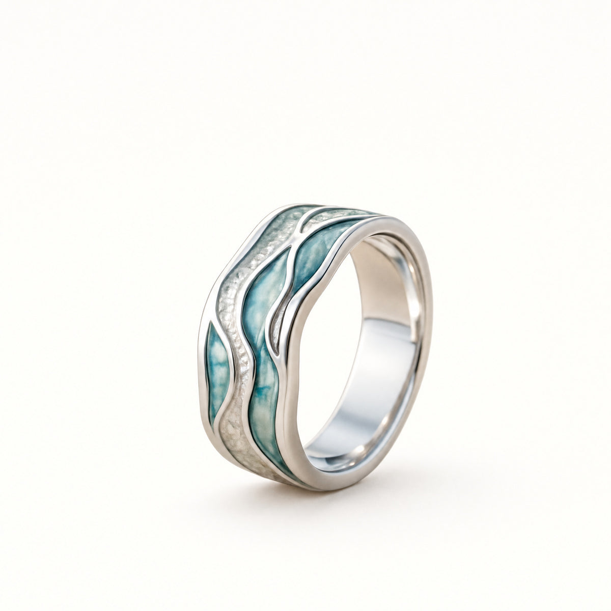 Beach Wave Ring — Silver by Seeyoura