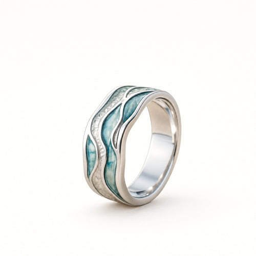 Beach Wave Ring — Silver by Seeyoura