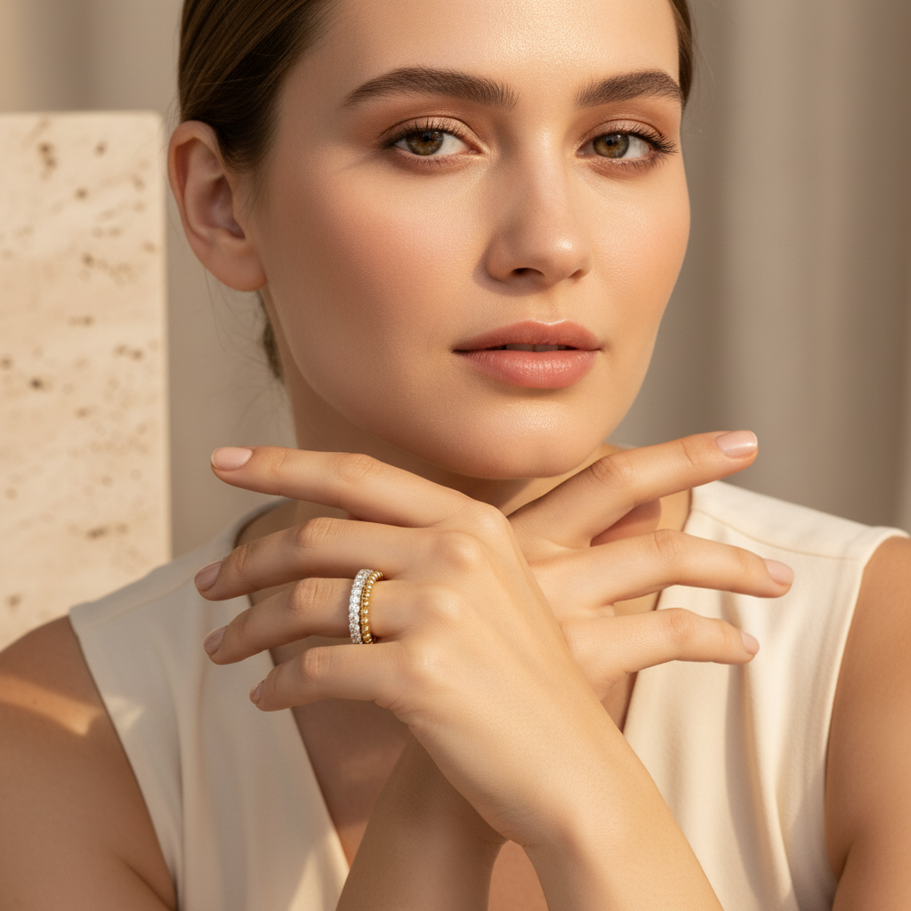 Beaded Diamond Band by Seeyoura