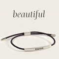 Beautiful Inspire Bracelet in Midnight Black, silver by Seeyoura