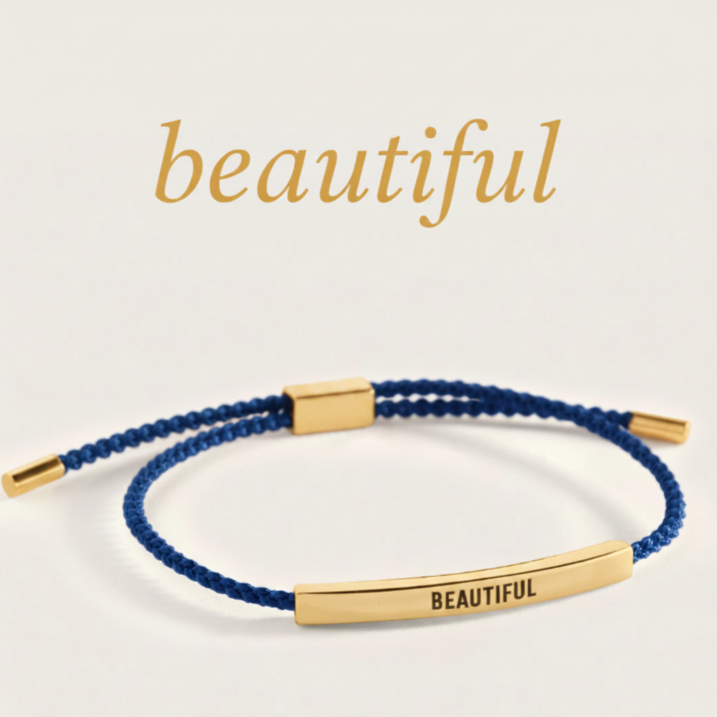 Beautiful Inspire Bracelet in Royal Blue, gold by Seeyoura