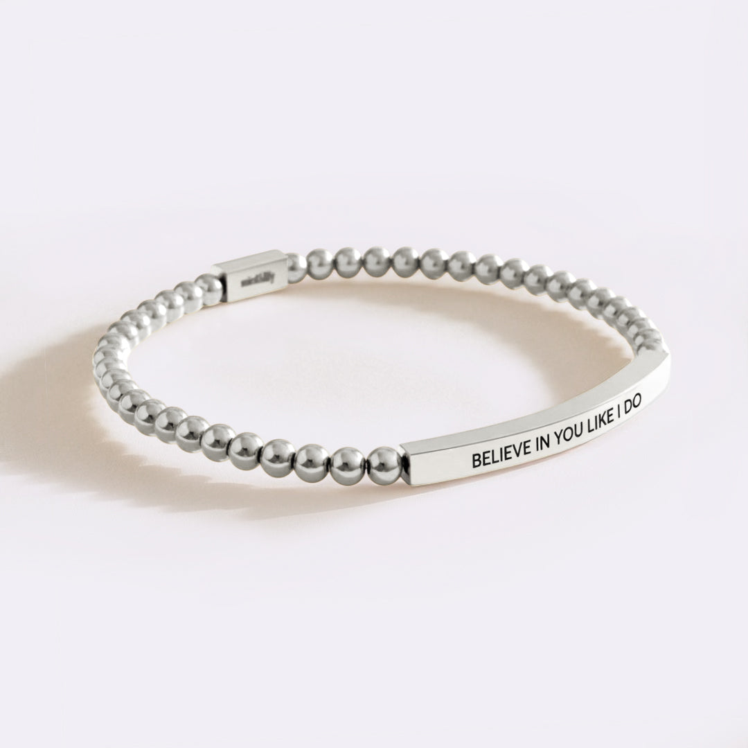 Believe in You Like I Do Beaded Inspire Bracelet by Seeyoura