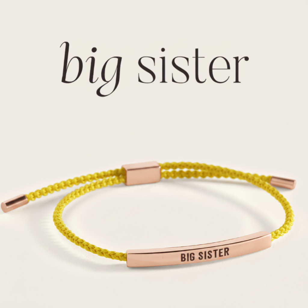 Big Sister Inspire Bracelet in Lemon Yellow, 18-k-rose-gold-plated by Seeyoura